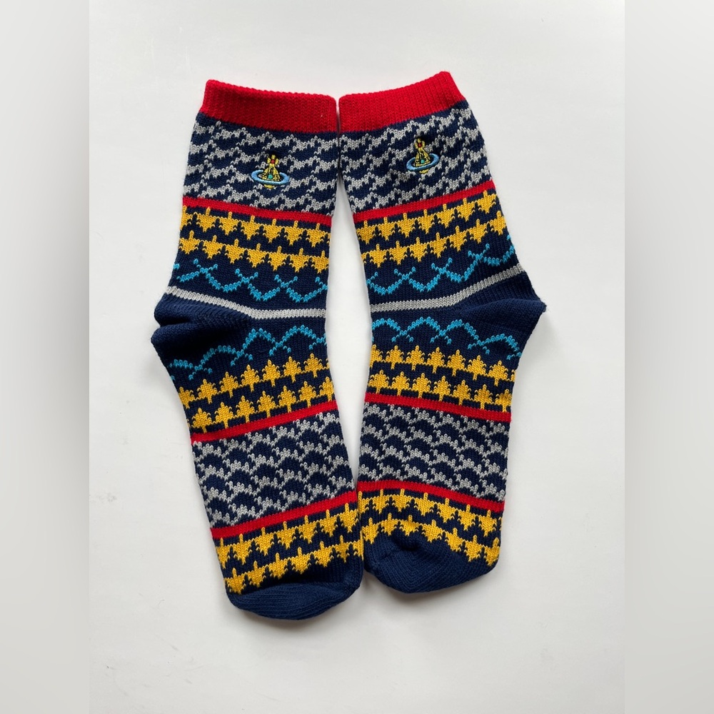Vivienne Westwood Multicolor Patterned Socks